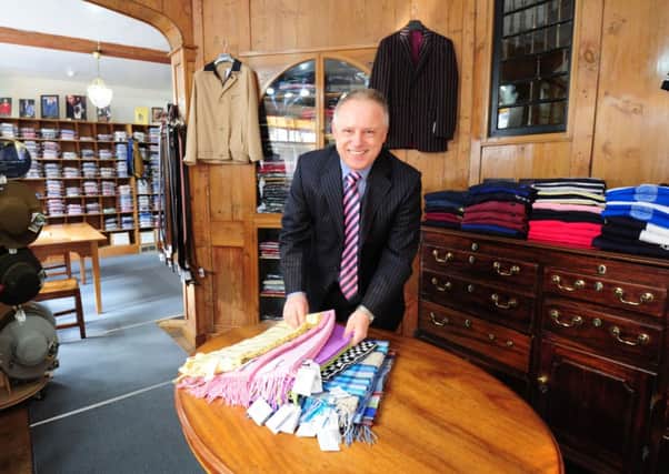 Andrew Moore, owner of Andrew McDowall, at his shop in North Street, Chichester