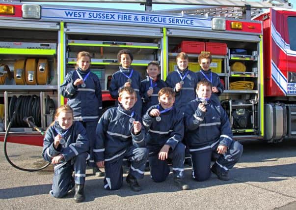 Nine young people from Worthing and Shoreham complete the FireBreak course