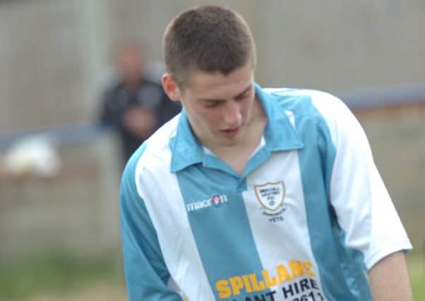 Jacob Shelton made his first appearance since returning to Bexhill United in the defeat at Wick & Barnham United