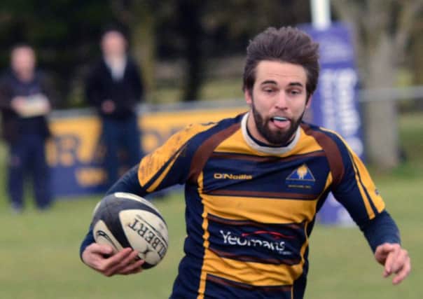 Matt Farnes in action for Worthing Raiders Rugby Club in December, 2012