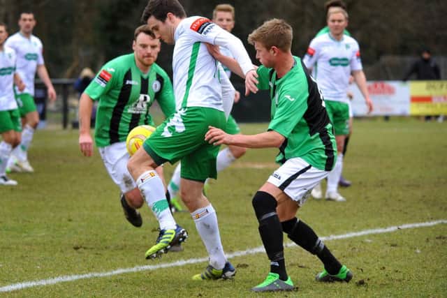 Burgess Hill v Guernsey. Pic Steve Robards SUS-150702-163249001