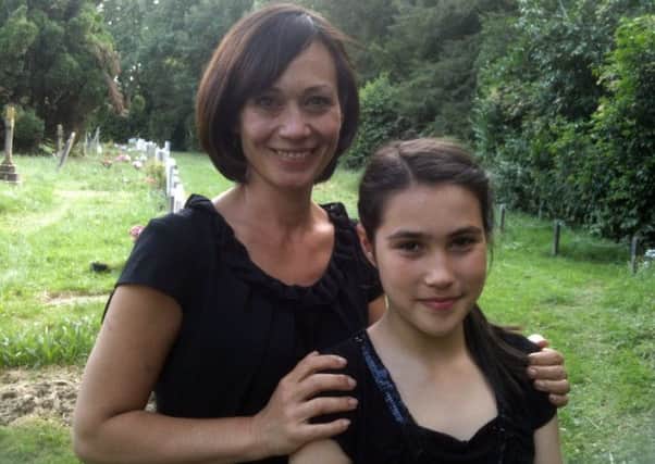 Millais School pupil Charis Holloway starring with Emmerdale actress Leah Brackwell  in the Horsham based thriller A Dark Reflection - picture contributed by Fact Not Fiction Films