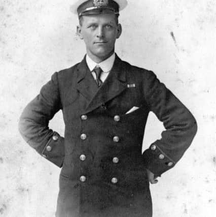 Isaac Woolgar in his naval uniform