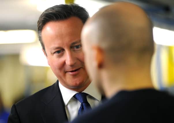 Prime Minister David Cameron visiting the Vent Axia factory in Crawley 23-1-14 (Pic by Jon Rigby) ENGSUS00120140123121811