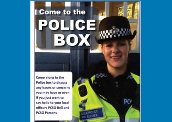 The police box will be in Swan Walk next week