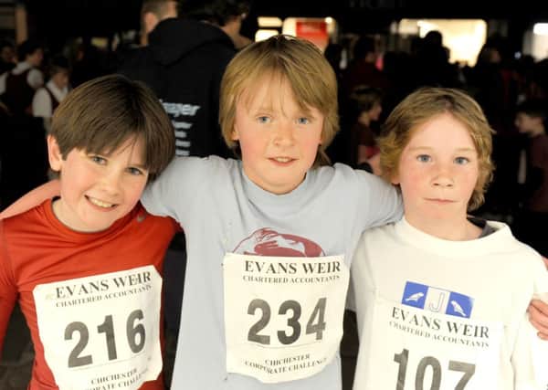 Three of the younger winners at last year's final race night  Picture by Kate Shemilt C140335-4