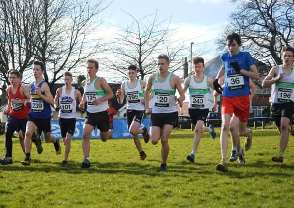 Action from the under-17 men's race at Lancing    Picgture by Sara Ellis