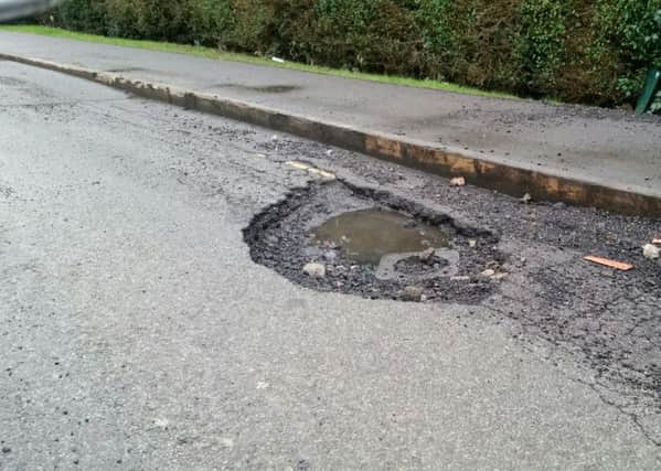 Pothole on Bolnore Road