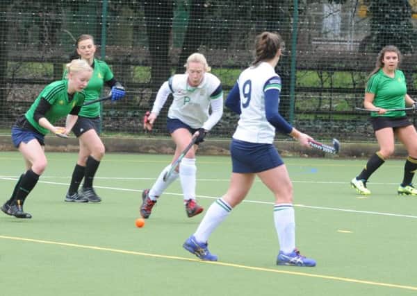 Sarah Jessop in action for Chi ladies against Lewes   Picture by Kate Shemilt C150019-4