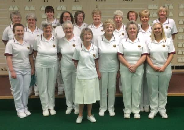 The Egerton Park Indoor Bowls Club ladies' team which reached the quarter-finals of the national Yetton Plate
