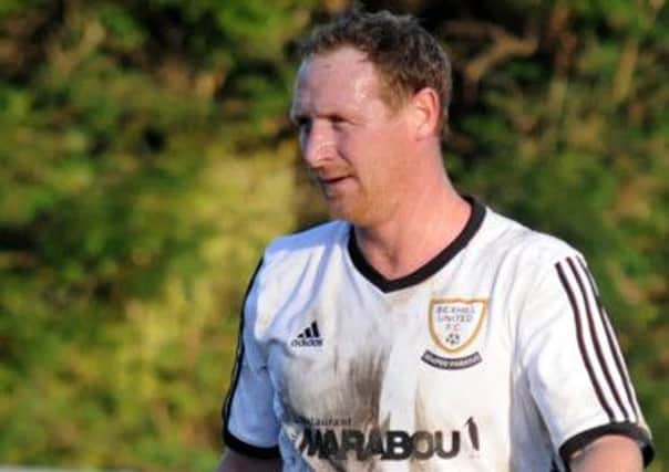 Andy Atkin made a goalscoring return for Bexhill United in the 3-0 win at Steyning Town on Saturday. Picture courtesy Jon Smalldon