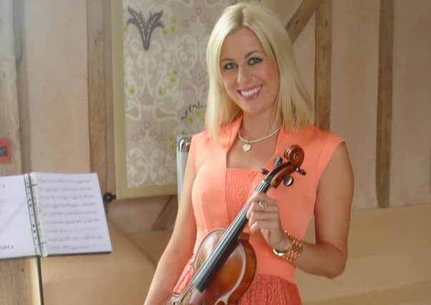 Violinist Hayley Pomfrett is leading the string quartet on ITV gameshow 1,000 heartbeats