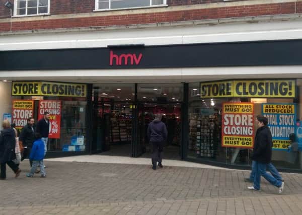 HMV closing in Horsham