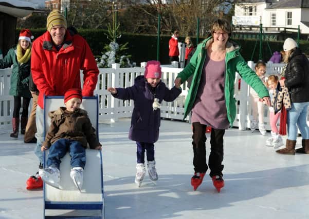 A pop-up ice rink in Southsea