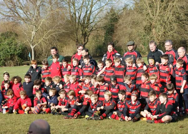 Whole Heath U10s squad celebrate successful February of rugby