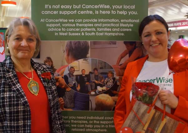 West Sussex County Council chairman Amanda Jupp, left, with organiser Emma Neno