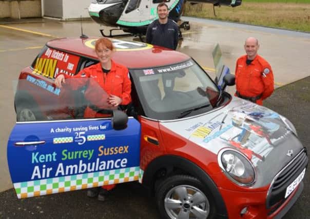 Sussex Air Ambulance is offering Horsham shoppers the chance to win a Mini One