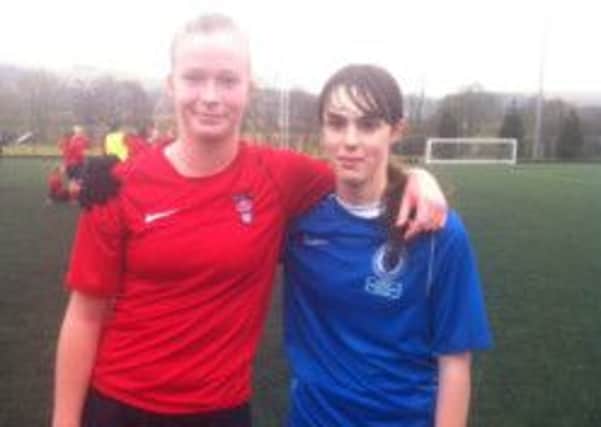 LouLou Robson and Tilly Gray in their county colours