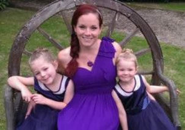 Jemma Peacock with her daughters Kacie and Willow