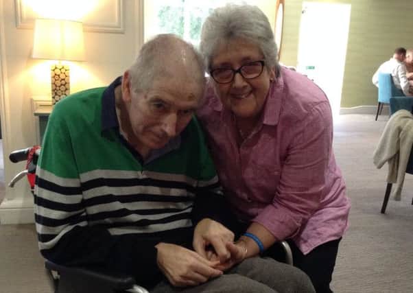 Carer Maureen Johnson with her husband Barry, who has Parkinsons and dementia