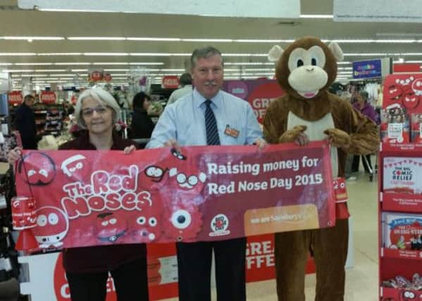 Red Nose Day launch at Sainsbury's Horsham SUS-150227-151702001