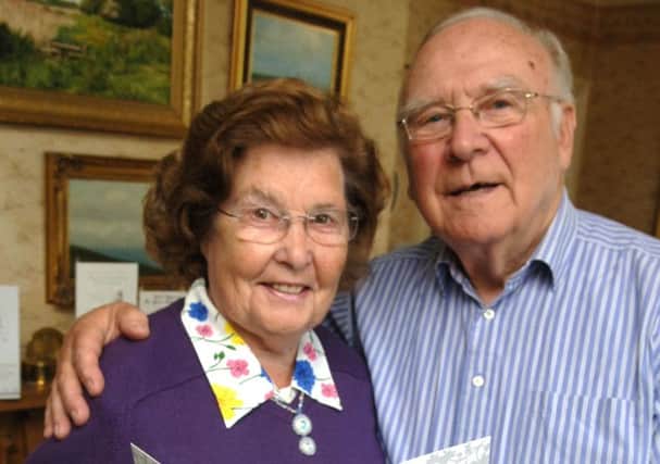 Audrey and Harold Hall pictured celebrating their diamond wedding, in 2011