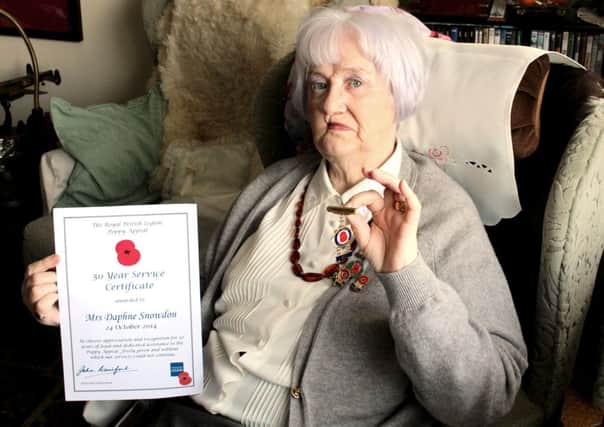 Dedicated Daphne Snowdon is an inspiration for the Royal British Legion