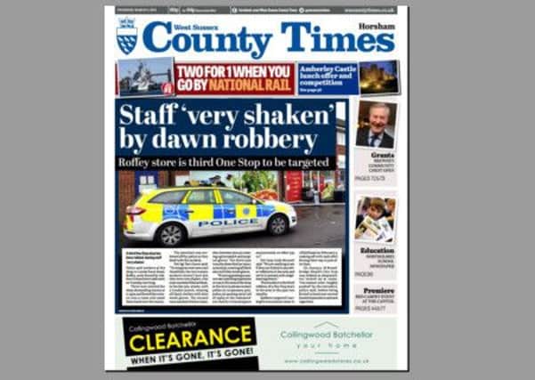 County Times front page March 5 SUS-150503-103438001