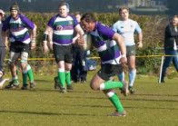 Josh Burgess touched down Bognor's first try against Fordingbridge on Saturday