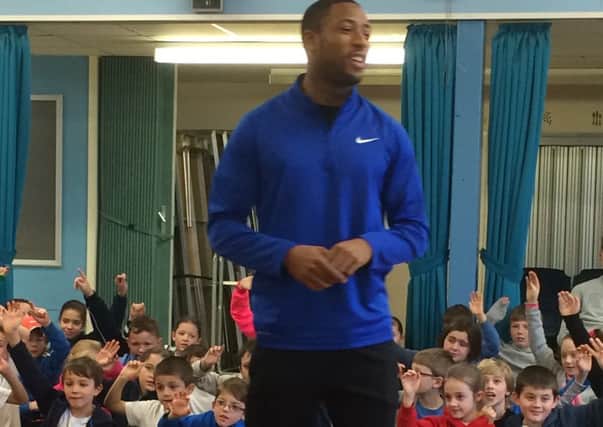 Rion Pierre at the Emsworth school