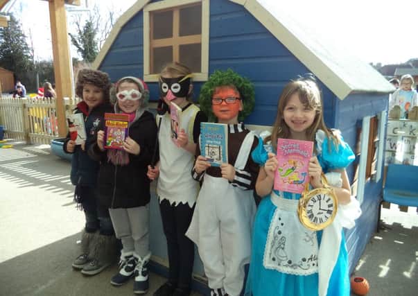 Pupils at River Beach Primary School in their fictional best