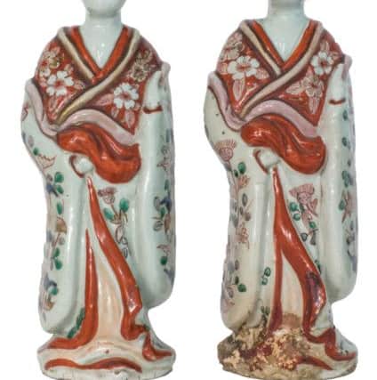 Japanese Imari figures of Bijin