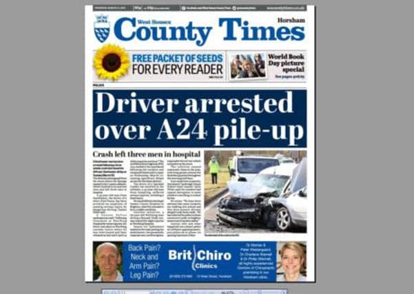 County Times front page March 12 SUS-151203-092031001