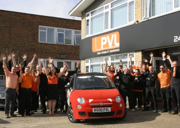 PVL UK with the Comic Relief car