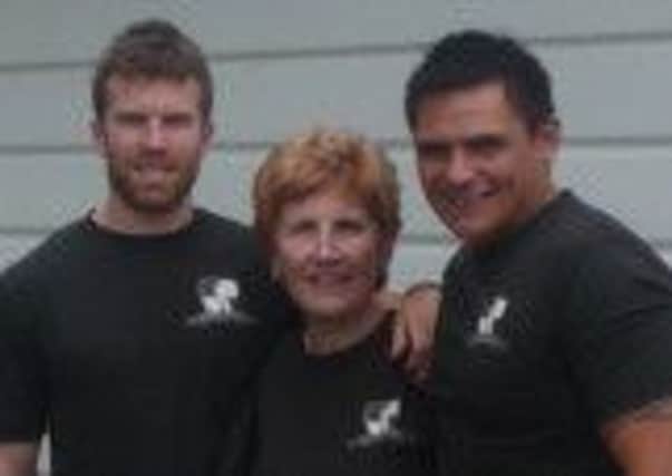 Cancer Uniter founder, Jan Sheward, with the CU Fitter team