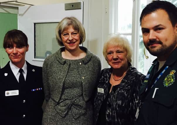Theresa May opens alternative place of safety in Horsham SUS-151103-110711001