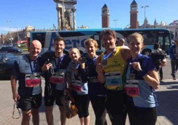 The Lavis Clan having completed the Barcelona Marathon 9Hk6PK23tDQSaUsSle6q