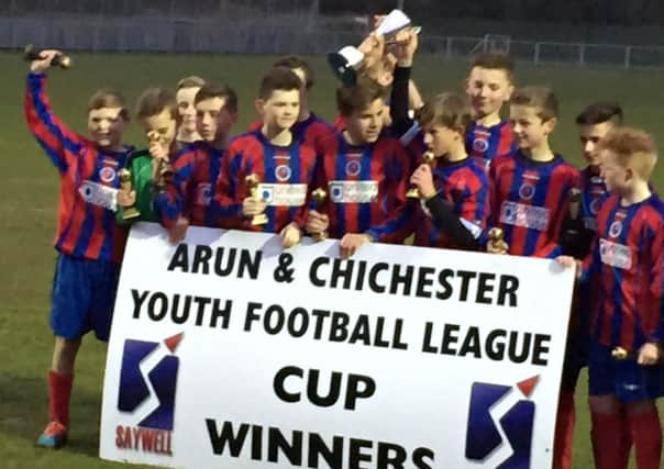 Barnham Trojans under-13s are cup winners