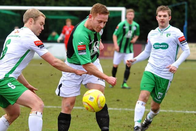 Pat Harding in action for Burgess Hill
