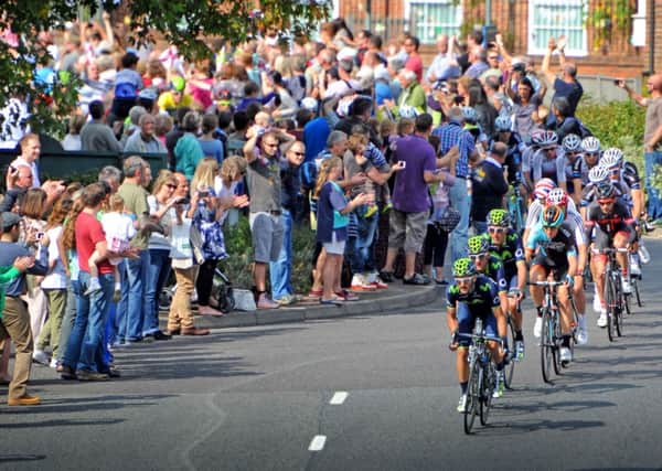 The Tour of Britain passes through Horsham in 2014. Photo by Steve Cobb SUS-140913-124409001