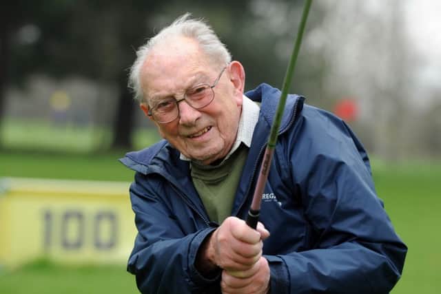 Tommy Thompson, pictured when he was 100 in 2013