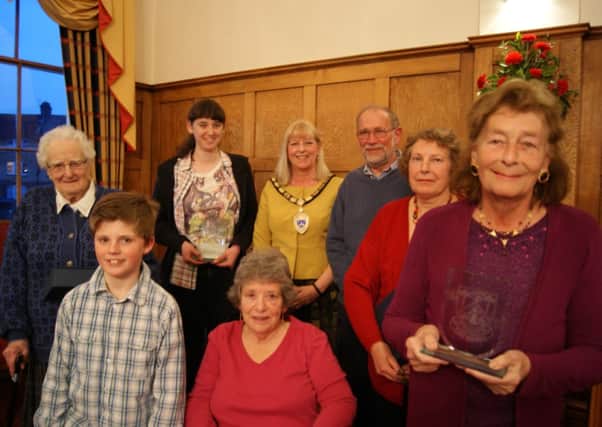 Winners collected their merit awards from Littlehamptons mayor, Jill Long SUS-150330-113151001