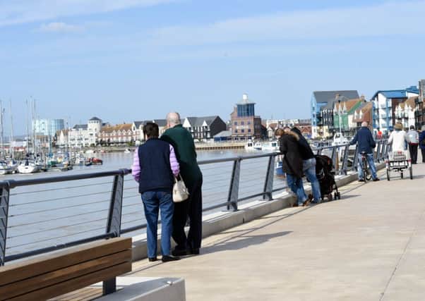 The river front in Littlehampton plays a key in a new novel