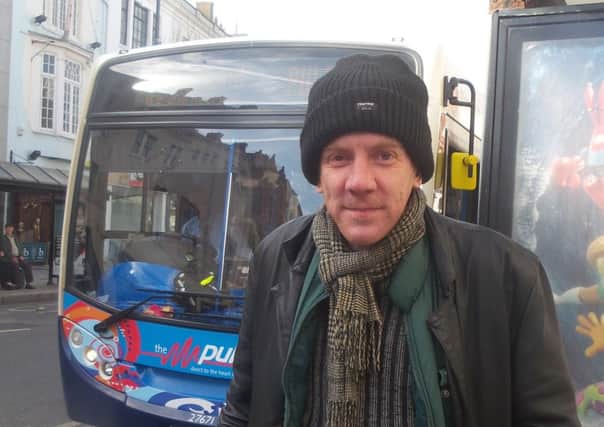 Colin Hicks believes he may have seen a ghost on the Pulse bus in Worthing town centre SUS-150104-085335001