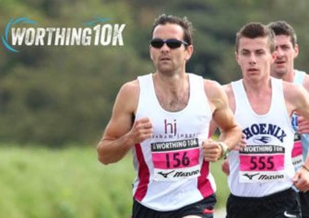 Action from last years Worthing 10k race