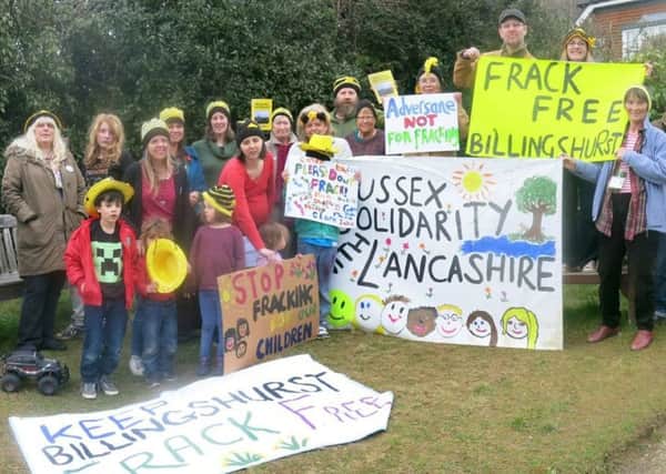 Local mums help launch Keep Billingshurst Frack Free on Sunday March 15 (photo submitted). SUS-150316-132738001