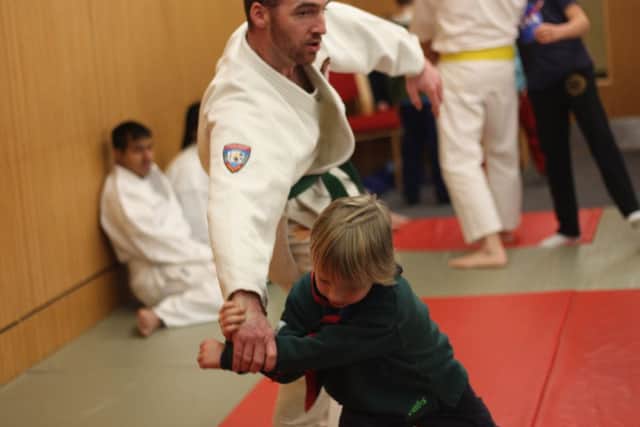 Horsham 3rd scouts visit Kitai Aikido Academy in Crawley (photo submitted/ by Samantha Wyithe). SUS-150327-140939001