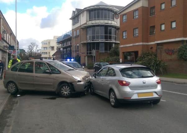Crash in Springfield Road, Horsham