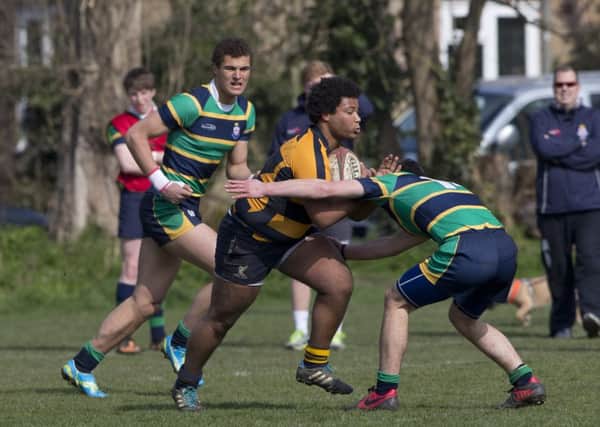 Ardingly College in action in the Rosslyn Park HSBC National Schools Sevens
