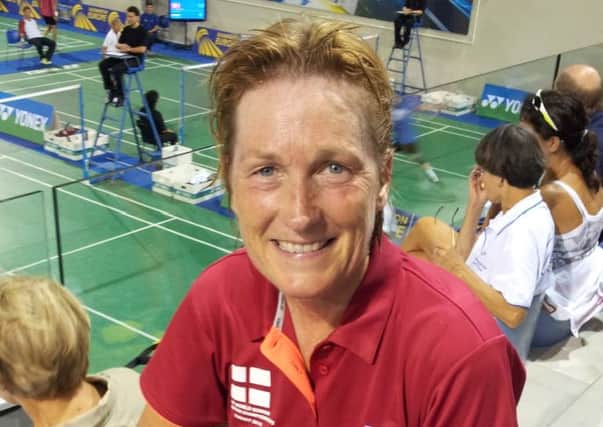 Cathy Bargh won the over-50 women's doubles and was runner-up in the singles in York
